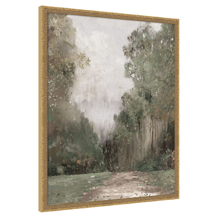 Misty Garden Pathway by PI Studio Framed Canvas Wall Art