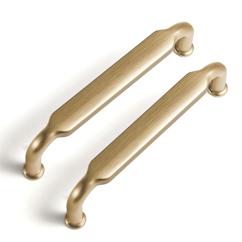 Goo-Ki 6 Pack 3-3/4 Inch (96mm) Hole Center Cabinet Pulls Champagne Bronze Zinc Alloy Kitchen Drawer Pulls Drawer Handles 4.2 In