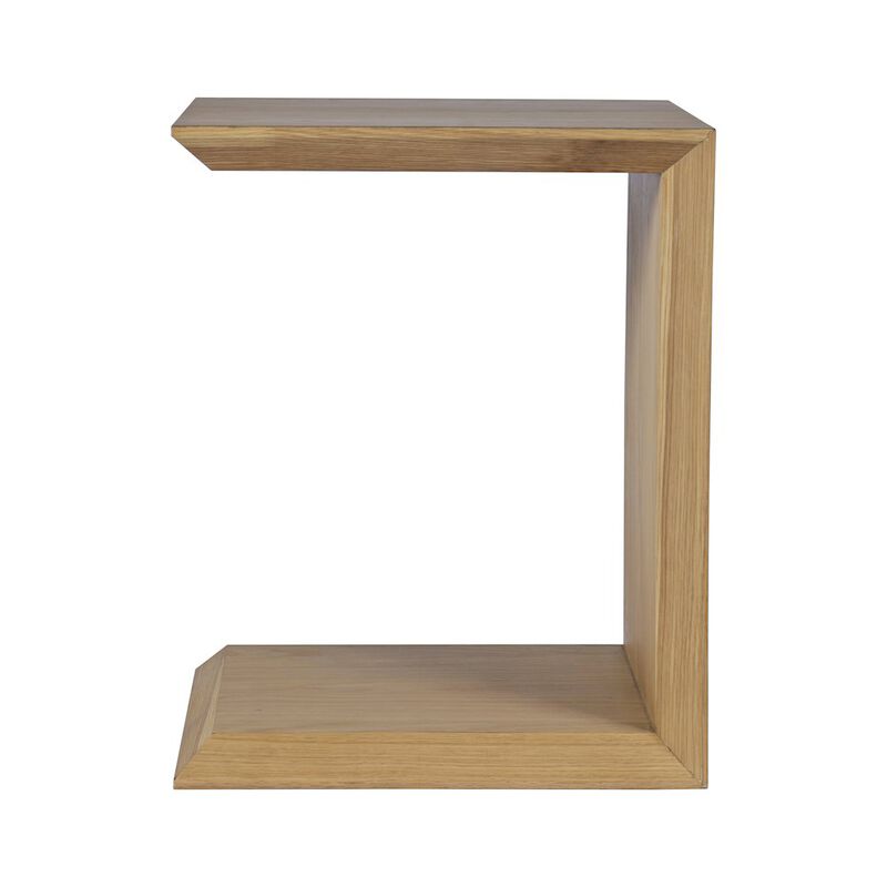 Jofran Nobu Modern Beveled Angle Wood Accent End C-Table