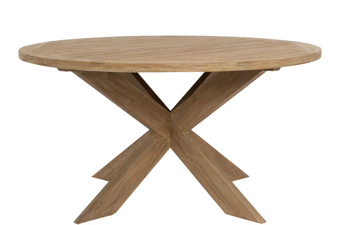Coastal Teak 56" Round Dining Table
