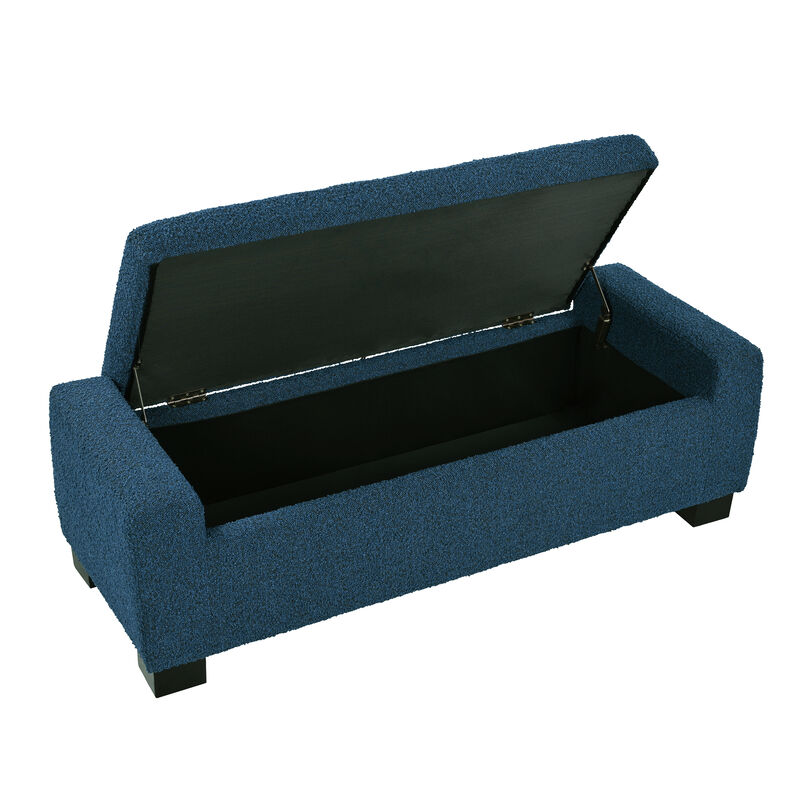 Merax Ottoman Bench Textured Fabric Rectangular Design