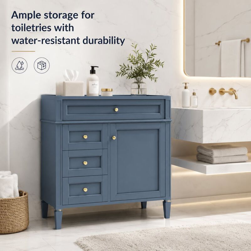36" Bathroom Vanity Without Top Sink image number 4