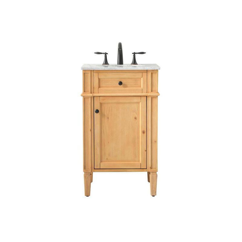 Elegant Kitchen and Bath 21 inch Single bathroom vanity in natural wood