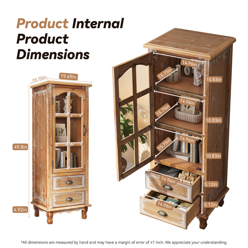 Vomkal Wooden Storage Cabinet image number 9