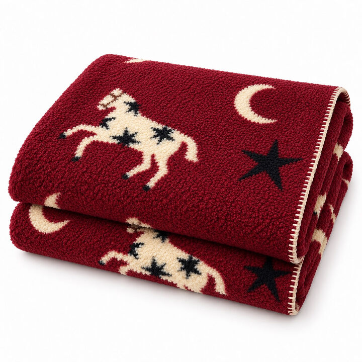 Moonlit Gallop Throw Blanket