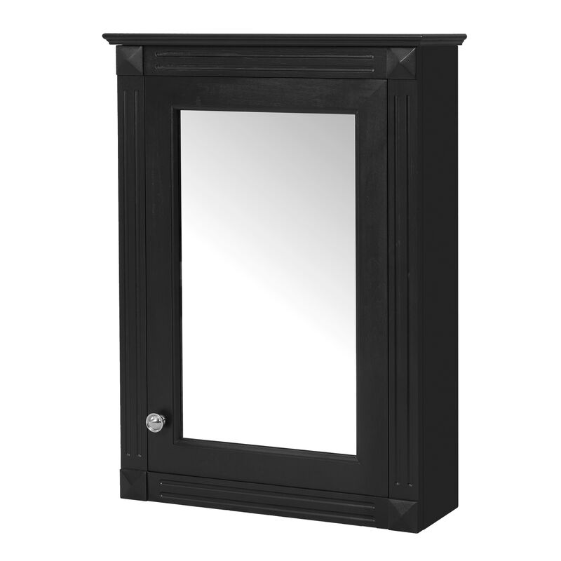 ELEMENT ACE 20 Inch Wall Mounted Bathroom Storage Cabinet with Mirror and Adjustable Shelves - Modern Space Saving Medicine Cabinet image number 9