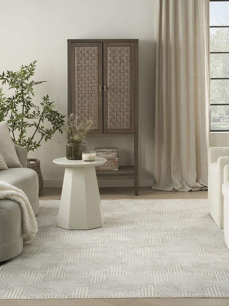 Grafix GRF39 Gray 8' x Round Rug