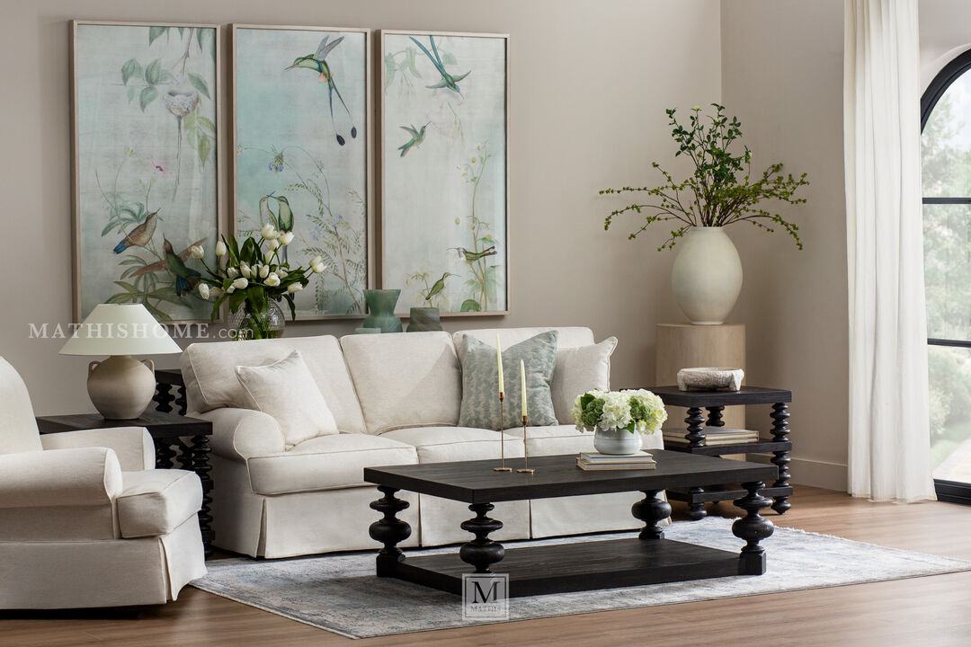 Abbott Slipcovered Swivel Glider