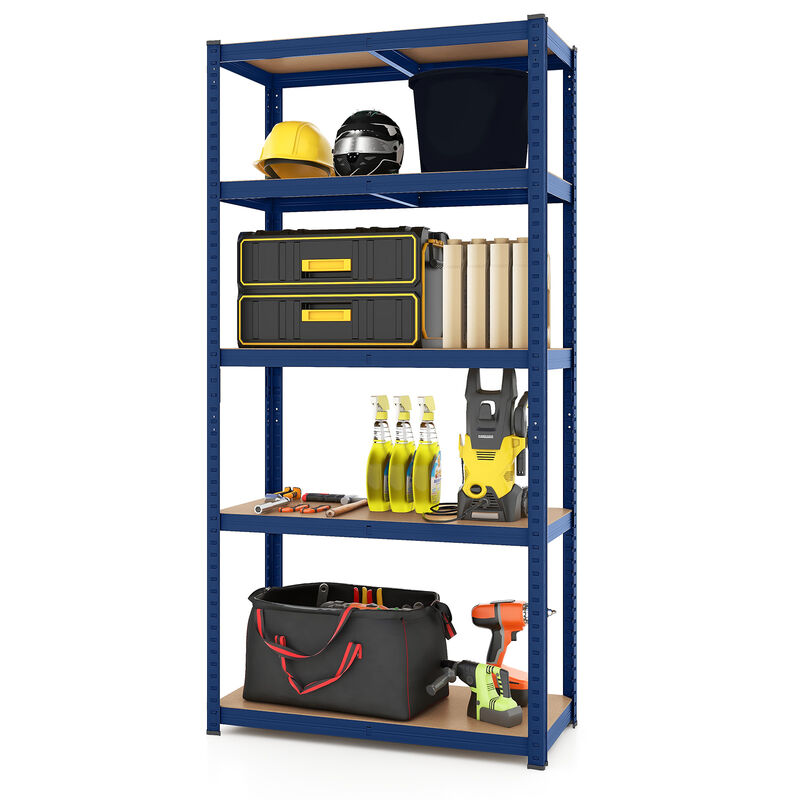 Steel Storage Shelf Unit &ndash; 5-Tier Heavy Duty Organizer Rack for Garage/Warehouse, 2000 LBS