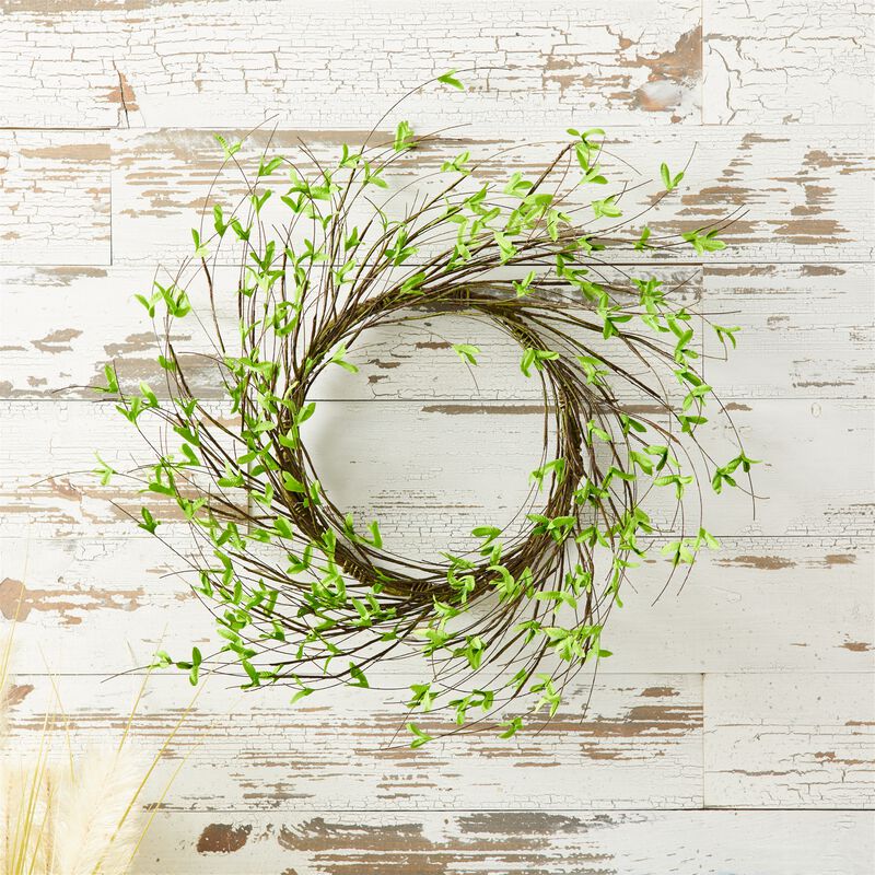 Decorative Mini Leaf Wreath for Shelves, Windows, or Entryways image number 1
