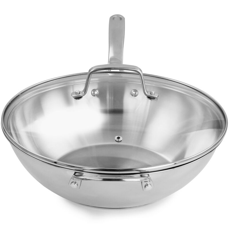 Martha Stewart Stainless Steel Essential 12 Inch Pan with Lid