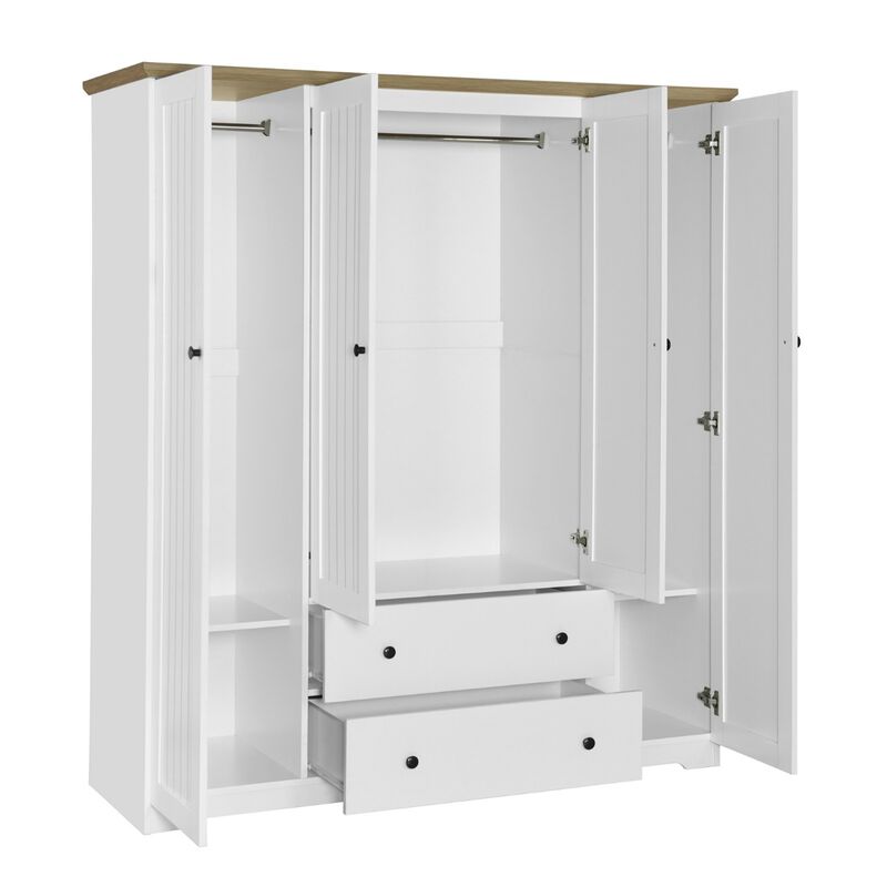 Wamdra Farmhouse Armoire Wardrobe image number 5