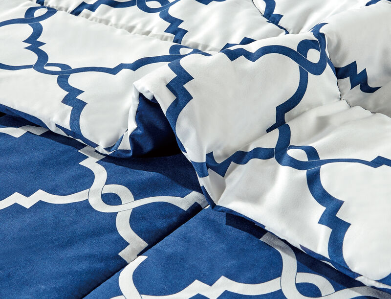 Lux Decor Collection 5 Piece Comforter Set Microfiber Reversible Duvet Insert