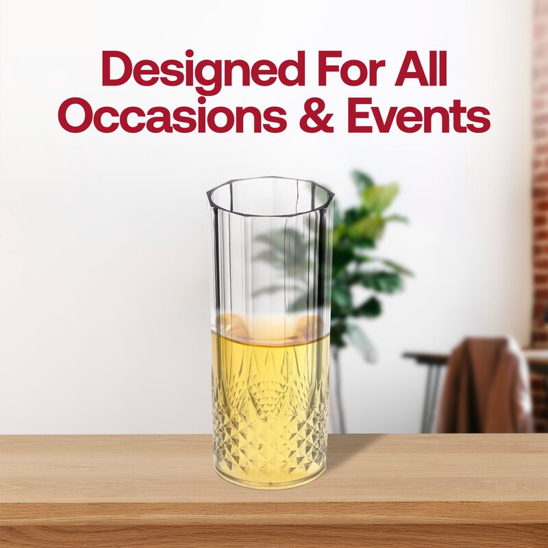 12 oz. High Ball Plastic Glasses (48 Glasses) image number 6