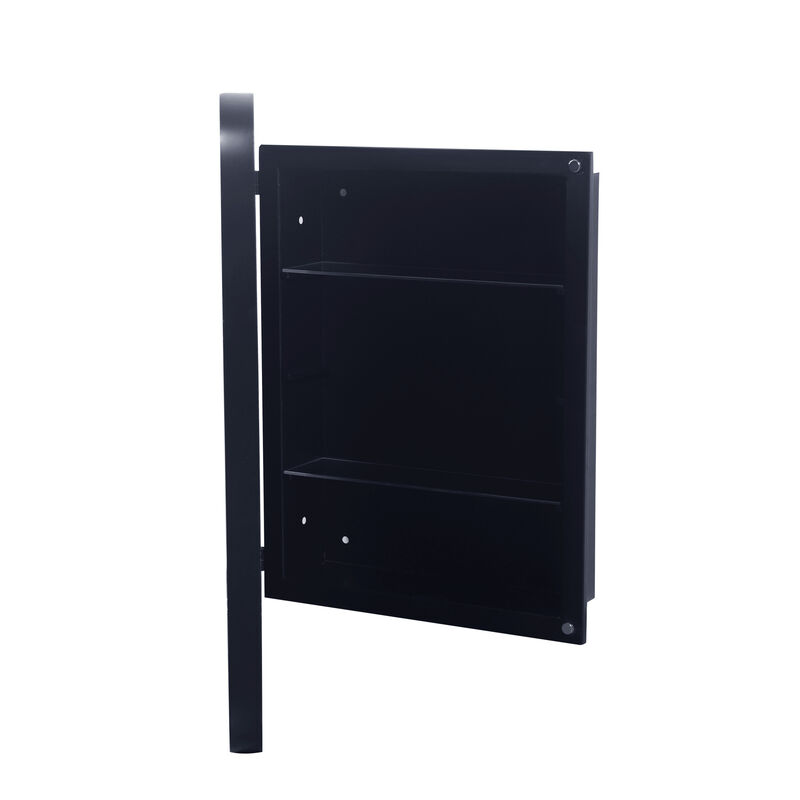 ELEMENT ACE Recessed Medicine Cabinet with Adjustable Shelves and Mirror image number 7