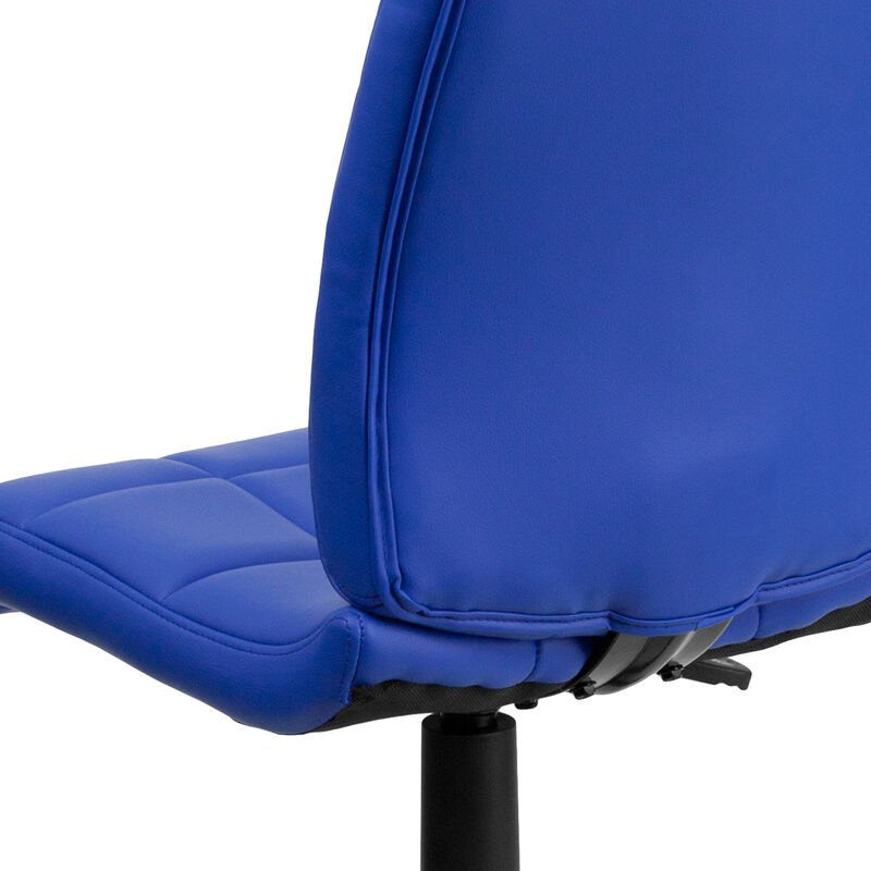 Clayton Mid-Back Quilted Vinyl Swivel Task Office Chair image number 5