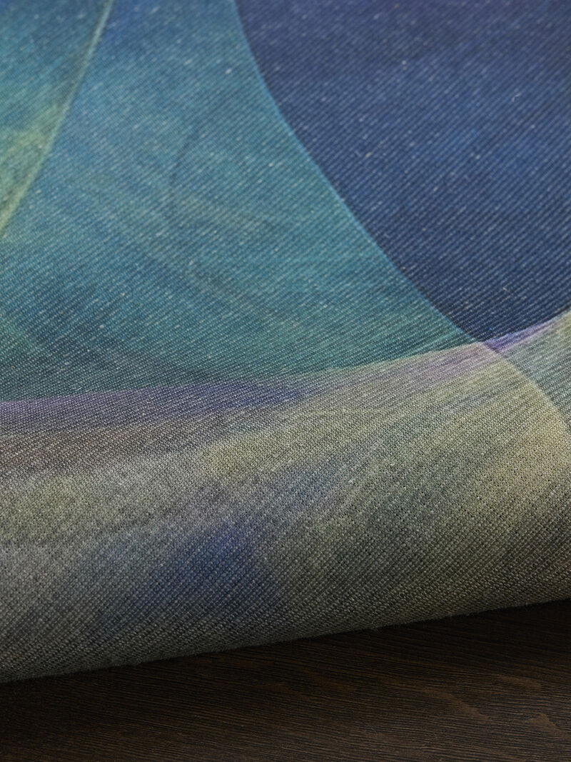 Nourison Washables NWB16 Turquoise/Multicolor 4' x 6' Rug