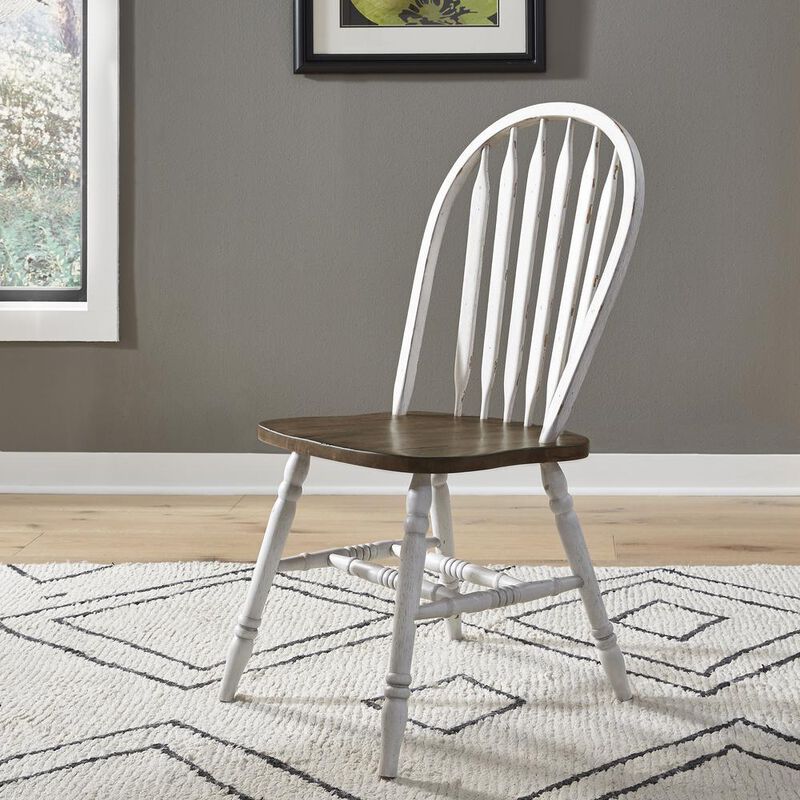Liberty Furniture Windsor Side Chair)-Black- Set of 2 Solids Black image number 5