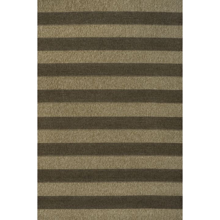 Sutton Smart Jute Modern Geometric Boho Stripe Indoor/Outdoor Area Rug