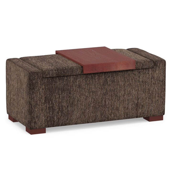 Simpli Home Bretton Lift Top Storage Ottoman