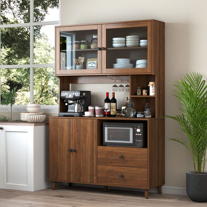 Fumbag Modern Hutch‑Style Kitchen Buffet Cabinet