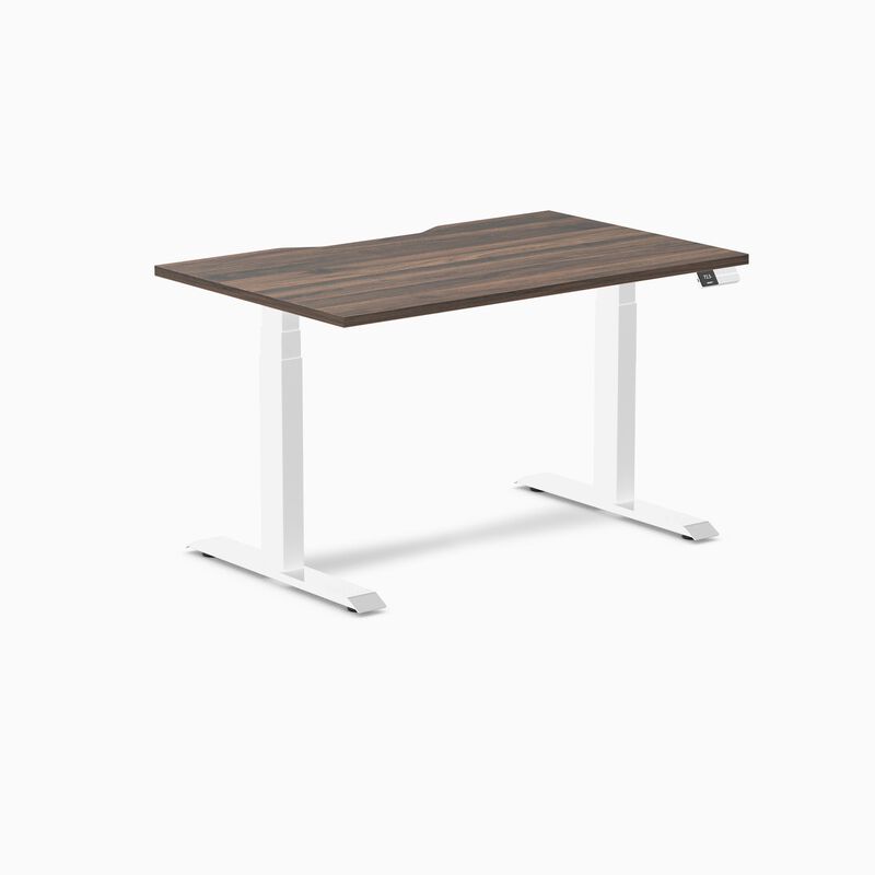 Desky Dual Scalloped Laminate Sit Stand Desk image number 0