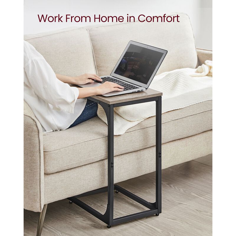C-Shaped End Table Modern and Space-Saving Design for Easy Access (Set of 2)