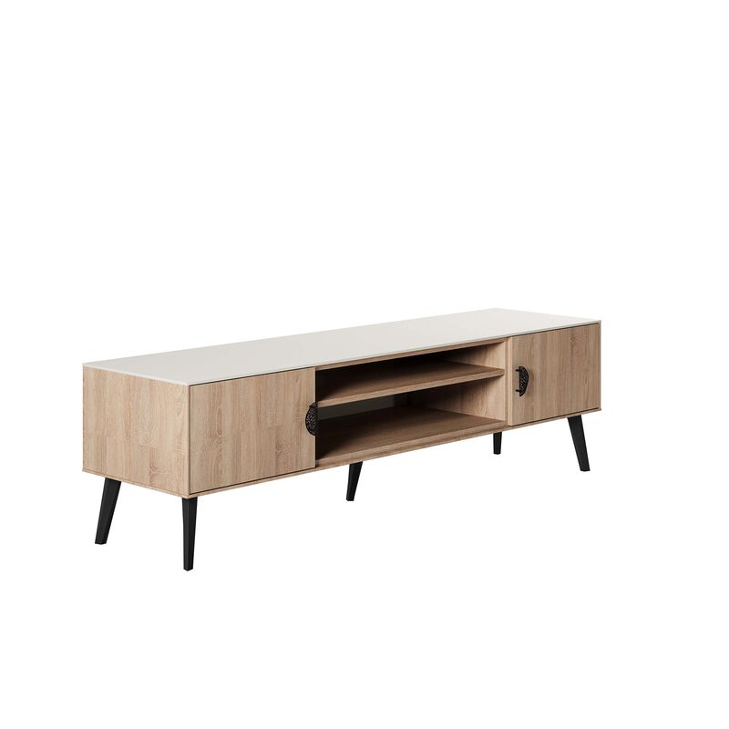 Haley Large TV Stand in Beige