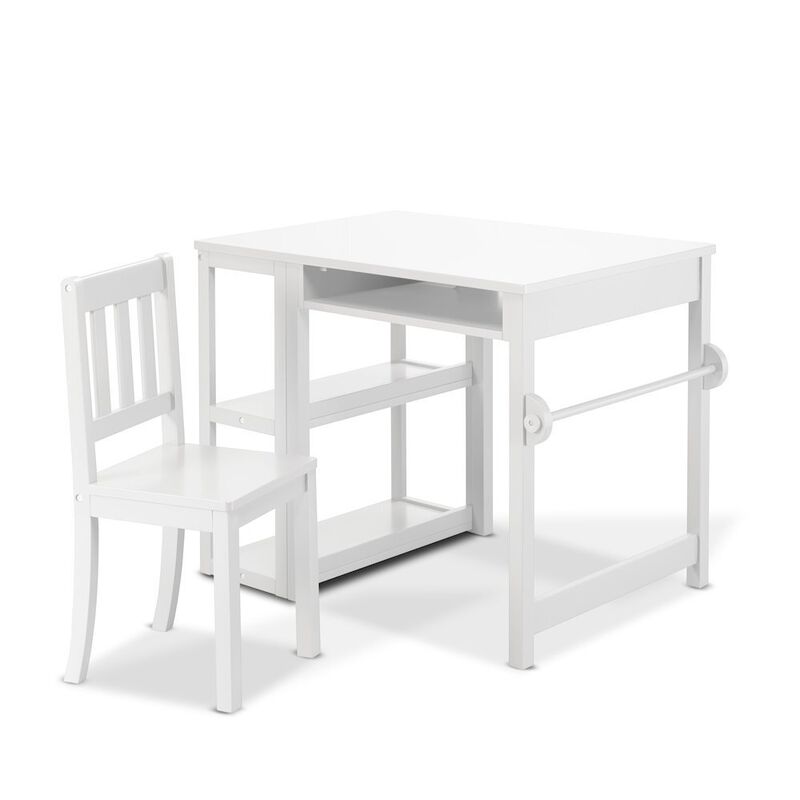 Sorelle Creative Playstation Kids Desk & Chair Set with Storage and Bookshelf image number 2