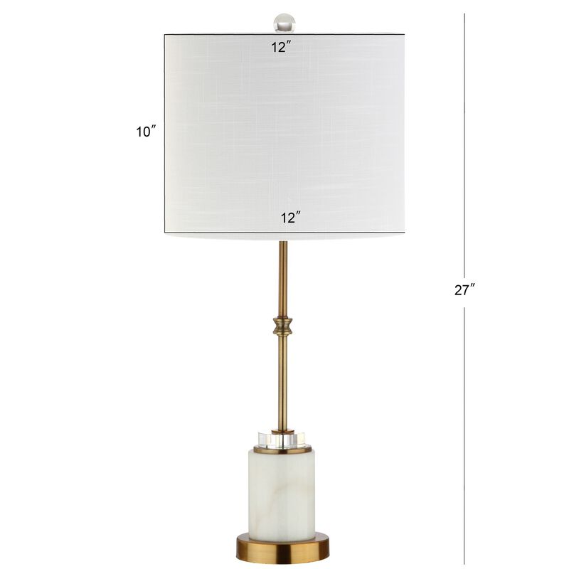 Harper Marble/Crystal LED Table Lamp