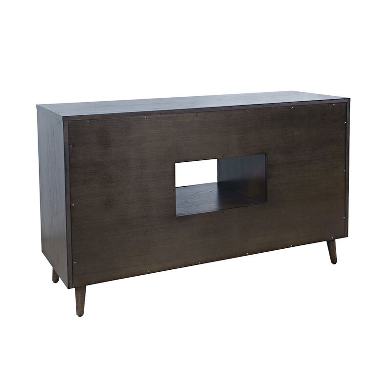 Jofran Reece 50 Mid-Century Modern Starburst TV Stand Console Storage Cabinet