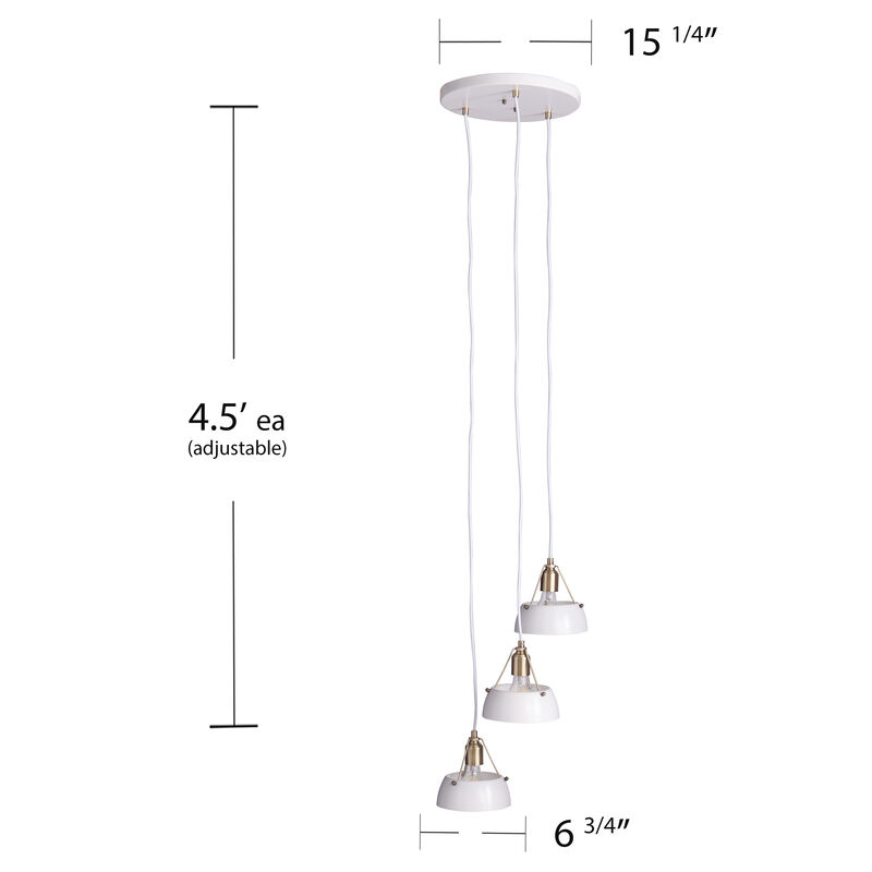 Renmarco Contemporary 3-Light Cluster Pendant