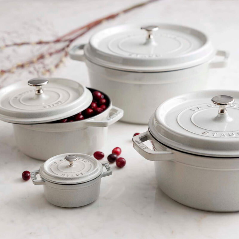 Staub Cast Iron 0.25-qt Mini Round Cocotte