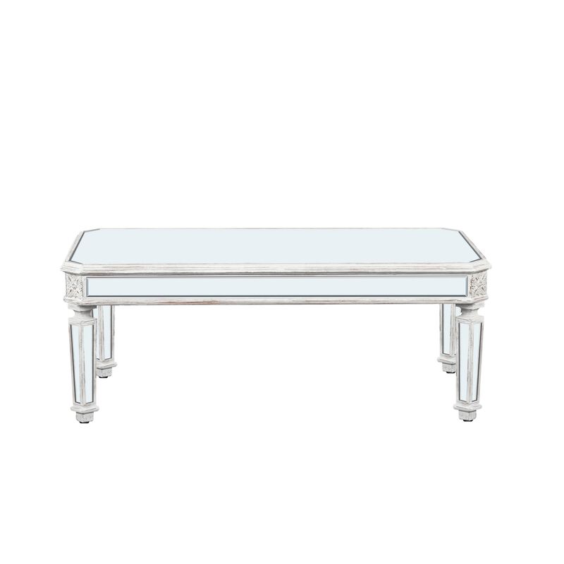 Gumbi Silver Mirrored Coffee Table image number 0