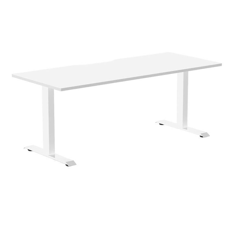 Desky Zero Scalloped Laminate Office Desk image number 0