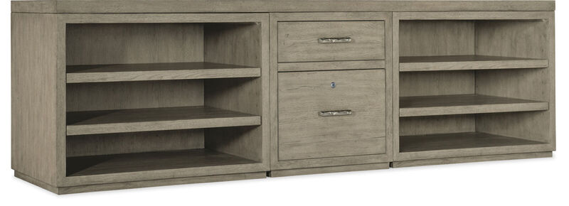 Linville Falls 96" Credenza with File and Two Open Desk Cabinets Credenza image number 1