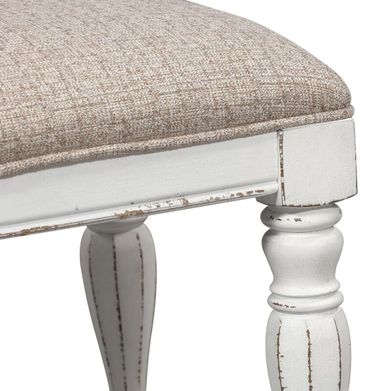 Liberty Furniture Magnolia Manor Accent Bench in Antique White image number 3