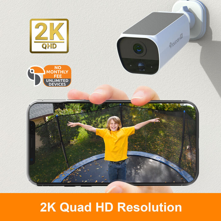 Toucan Wireless Solar Security camera 2 pack