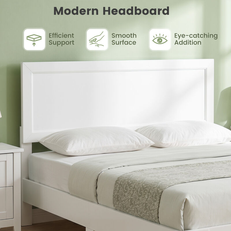 Full Size Upholstered Bed Frame with Headboard, No Box Spring Needed image number 4