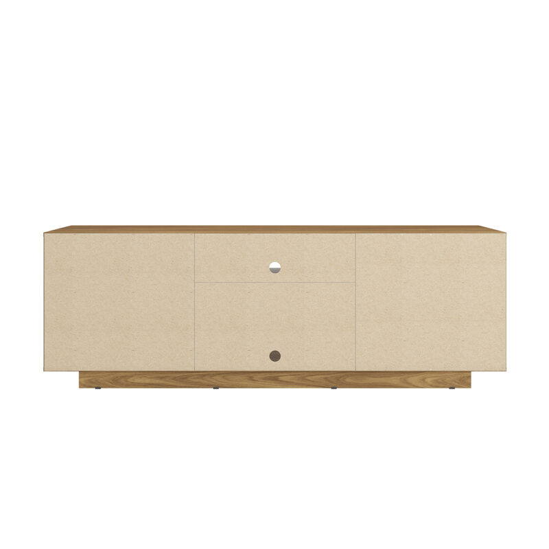Streamdale Modern TV Stand For TVs Up To 70'', Oak image number 6