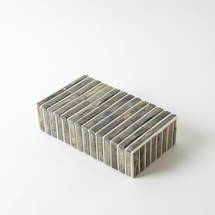 Grey/Ivory Small Bone Box