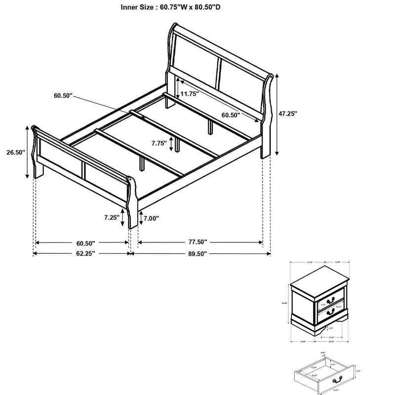 Mimdeb 3-Piece Bedroom Set image number 9