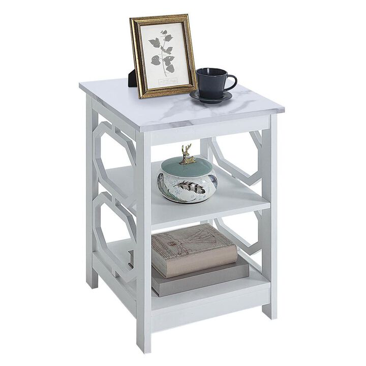Convience Concept, Inc. Omega End Table with Shelves