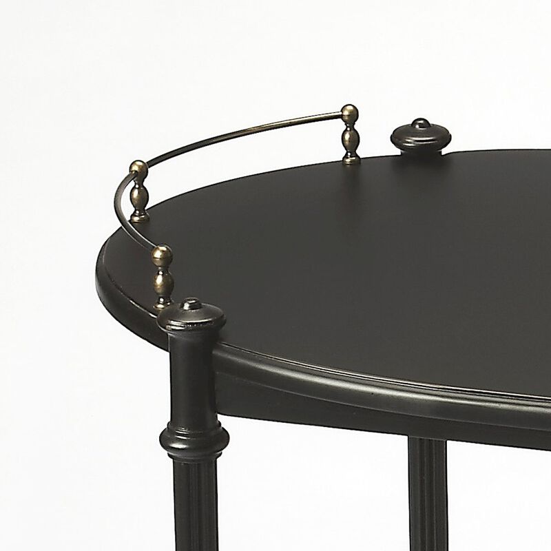 Butler Specialty Kathleen 2 Tier Bar Cart, Black image number 2