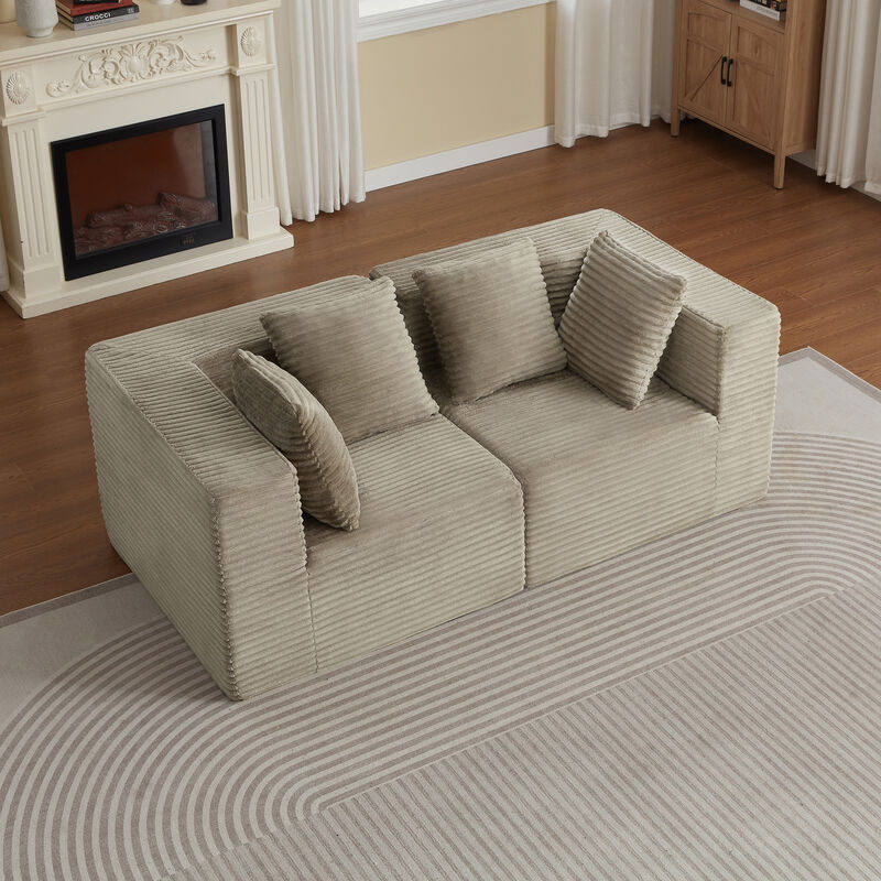 Bacras Boneless loveseat image number 2