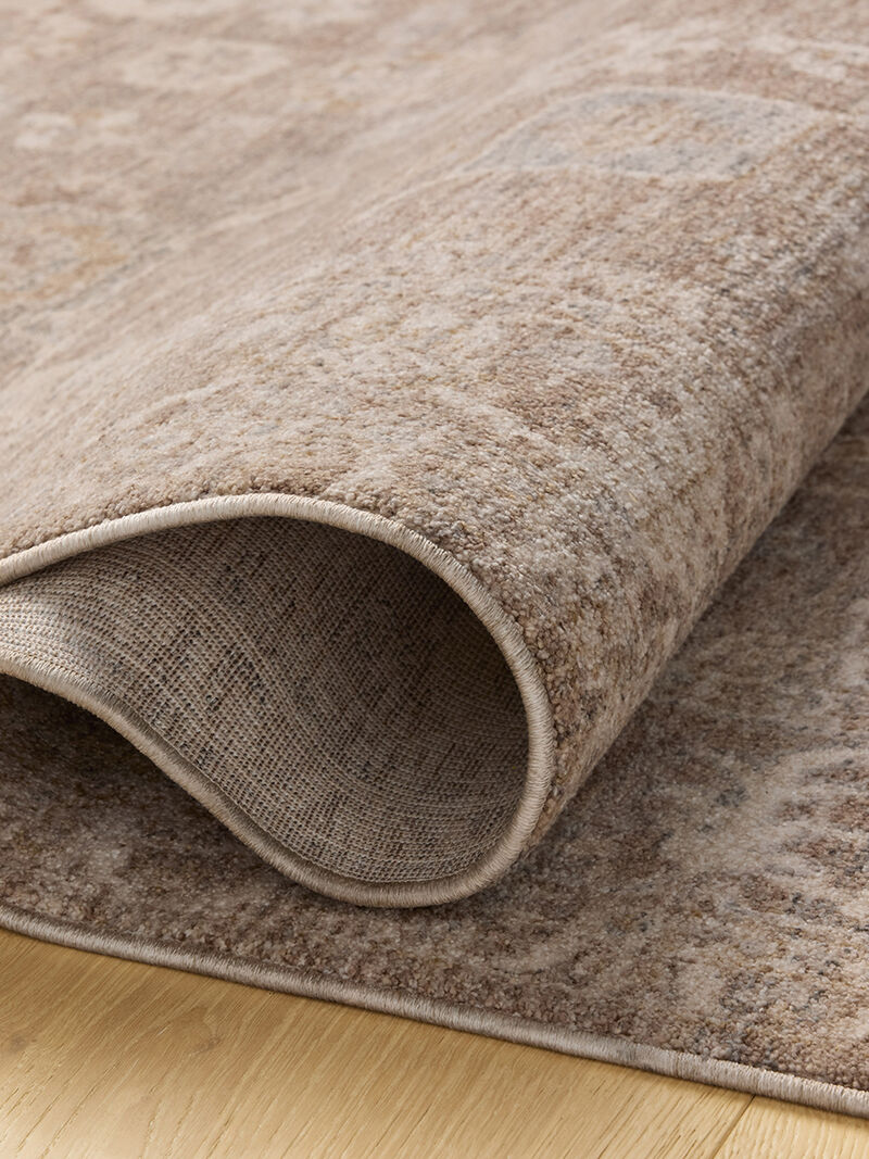 Louisa LOI03 Taupe/Ivory 7'10" x 10' Rug by Chris Loves Julia x Loloi