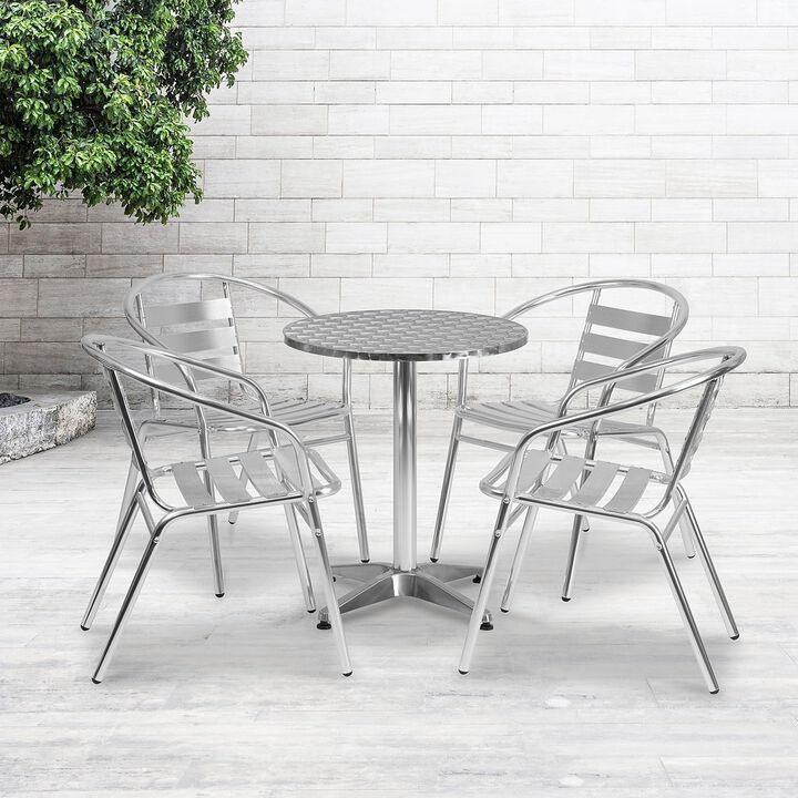 23.5RD Aluminum Table Set