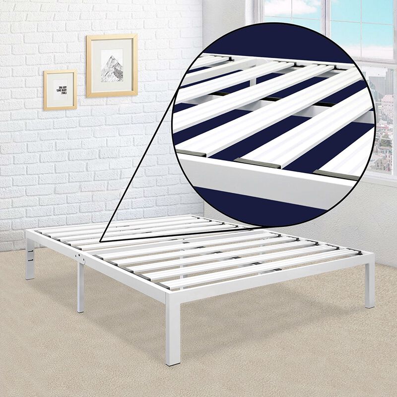 Heavy Duty Metal Platform Bed Frame for Strong Mattress Support and Durability