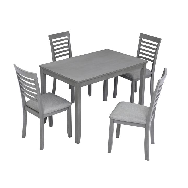 Befrig 5‑Piece Farmhouse Dining Set