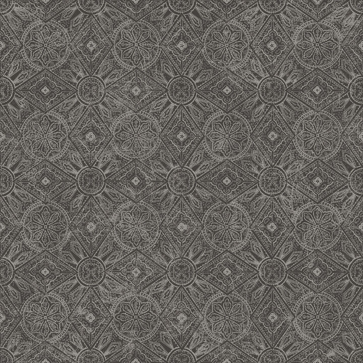 Bazaar Moroccan Paisley Black Wallpaper G78316